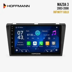 Mazda 3 2003 al 2008 Pantalla Hoffmann Infinity Gold Carplay & Android Auto