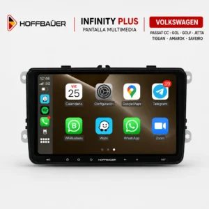 Volkswagen Passat CC Gol Golf Jetta Tiguan Amarok Saveiro Pantalla Hoffbaüer Infinity Plus CarPlay & Android Auto