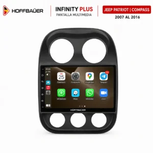Jeep Patriot | Compass 2007 al 2016 Pantalla Hoffbaüer Infinity Plus CarPlay & Android Auto
