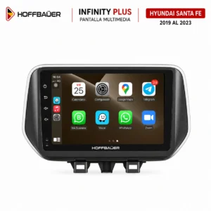 Hyundai Santa Fe 2019 al 2023 Pantalla Hoffbaüer Infinity Plus CarPlay & Android Auto