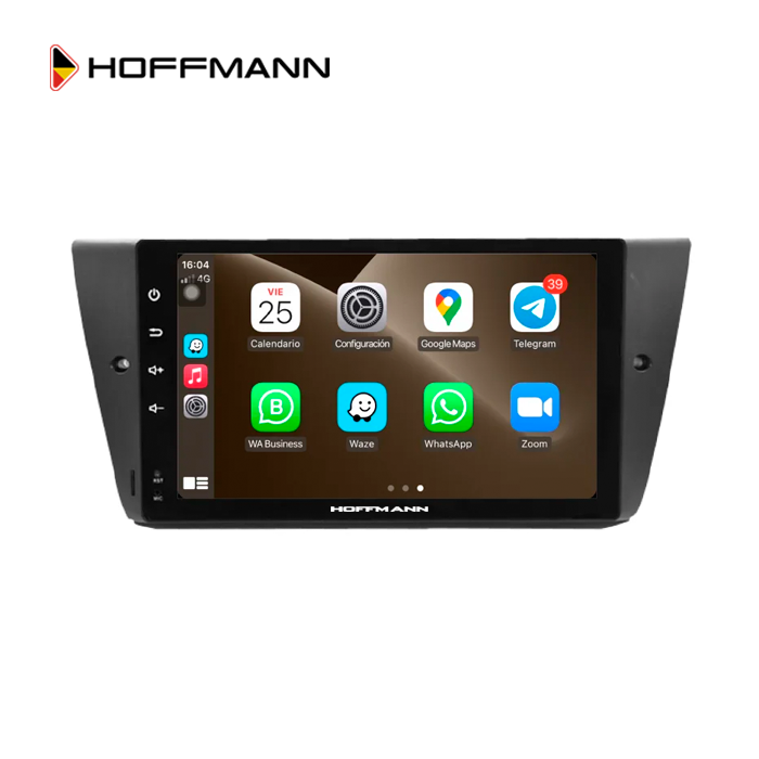 BMW Serie 3 E90 E91 E92 E93 2004 al 2012 Pantalla Hoffmann Infinity Gold Apple CarPlay y Android Auto