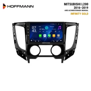 Mitsubishi L200 2016 al 2019 (AC Manual) Pantalla Hoffmann Infinity Gold CarPlay & Android Auto