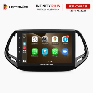 Jeep Compass 2016 al 2021 Pantalla Hoffbaüer Infinity Plus CarPlay & Android Auto