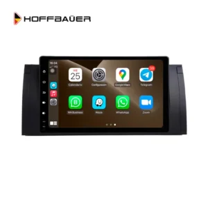 BMW Serie 5 E39 1995 al 2004 X5 E53 1999 al 2006 Pantalla HoffBaüer con Apple CarPlay y Android Auto Hoffmann & Baüer