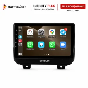 Jeep Rubicon | Wrangler 2018 al 2024 Pantalla Hoffbaüer Infinity Plus CarPlay & Android Auto