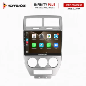 Jeep Compass 2006 al 2009 Pantalla Hoffbaüer Infinity Plus CarPlay & Android Auto