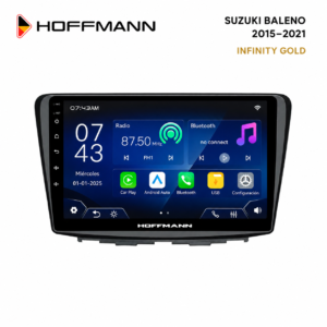 Pantalla Hoffmann Infinity Gold para Suzuki Baleno 2015–2021 con Apple CarPlay y Android Auto inalámbricos