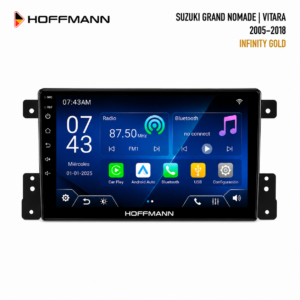 Pantalla Hoffmann Infinity Gold para Suzuki Grand Nomade y Vitara 2005–2018 con CarPlay y Android Auto inalámbricos