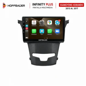 Ssangyong - Korando | 2013 al 2017 Pantalla Hoffbaüer Infinity Plus CarPlay & Android Auto
