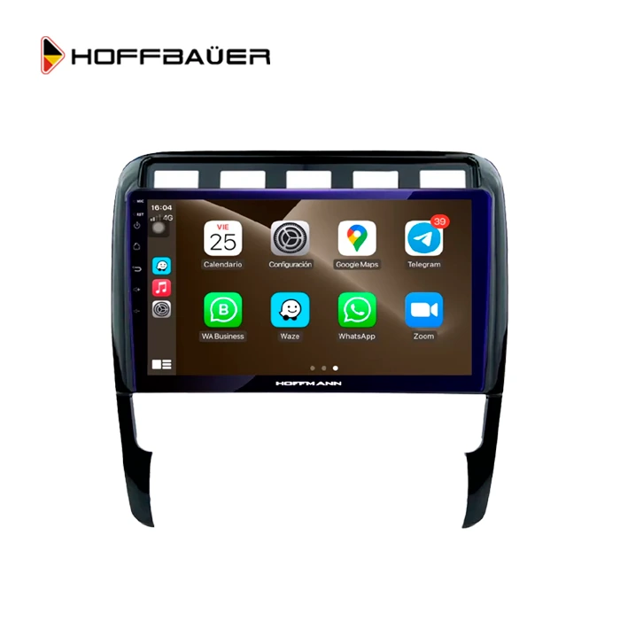 Porsche Cayenne 2002 2009 Pantalla HoffBaüer OEM Plus con Apple CarPlay y Android Auto Hoffmann & Baüer