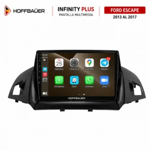Ford Escape 2013 al 2017 Pantalla Hoffbaüer Infinity Plus CarPlay & Android Auto