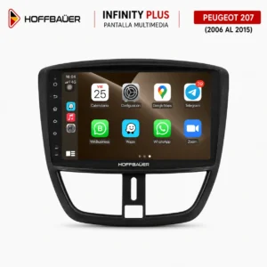 Peugeot 207 2006 al 2015 Pantalla Hoffbaüer Infinity Plus CarPlay & Android Auto