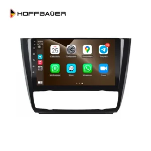 BMW Serie 1 E81 E82 E87 E88 2004 al 2012 Pantalla HoffBaüer con Apple CarPlay y Android Auto Hoffmann & Baüer (Climatizador)