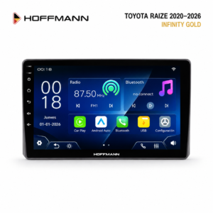 Pantalla Hoffmann Infinity Gold para Toyota Raize 2020 al 2026 con sistema Linux