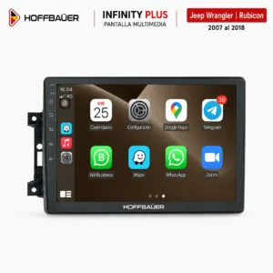 Jeep Wrangler | Rubicon 2007 al 2018 Pantalla Hoffbaüer Infinity Plus CarPlay & Android Auto