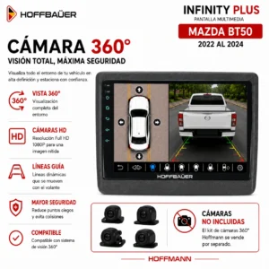 Mazda BT50 2022 al 2024 Pantalla Hoffbaüer Infinity Plus CarPlay & Android Auto