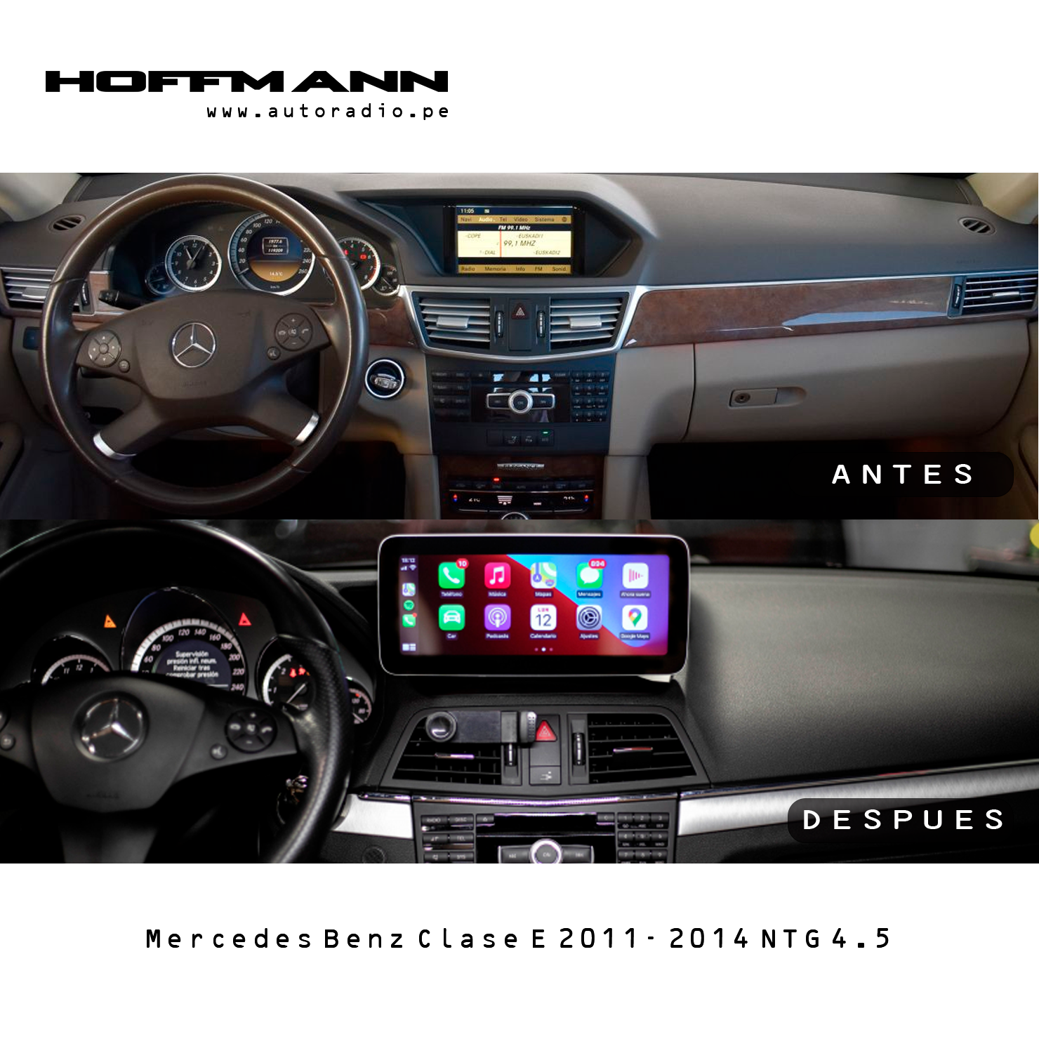Mercedes Benz Clase E 2011- 2014 NTG 4.5 Pantalla Multimedia