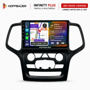 Jeep Grand Cherokee Laredo Limited 2014 al 2021 Pantalla Hoffbaüer Infinity Plus CarPlay & Android Auto