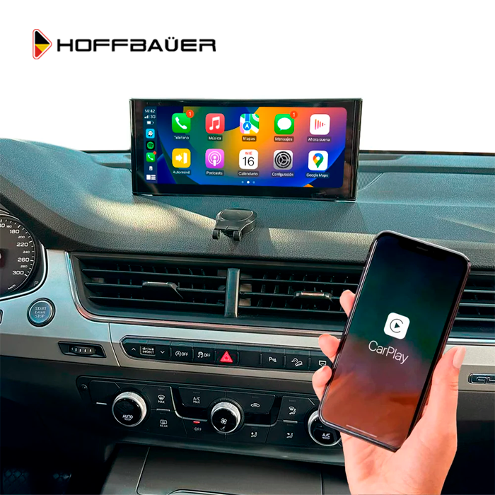 Audi Q7 SQ7 RSQ7 de 2016 a 2020 Pantalla HoffBaüer OEM Plus con Apple CarPlay y Android Auto Hoffmann & Baüer