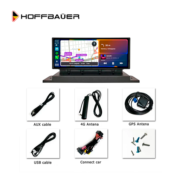 Audi Q7 SQ7 RSQ7 de 2016 a 2020 Pantalla HoffBaüer OEM Plus con Apple CarPlay y Android Auto Hoffmann & Baüer - Imagen 2