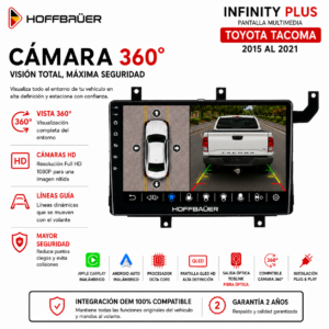 Toyota Tacoma 2015 al 2021 Pantalla Hoffbaüer Infinity Plus CarPlay & Android Auto
