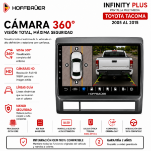 Toyota Tacoma 2005 al 2015 Pantalla Hoffbaüer Infinity Plus CarPlay & Android Auto