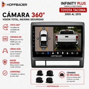 Toyota Tacoma 2005 al 2015 Pantalla Hoffbaüer Infinity Plus CarPlay & Android Auto