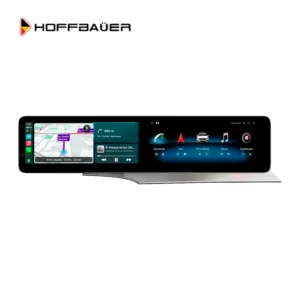 Descubre cómo la Pantalla HoffBaüer Dual para Mercedes Benz Clase C y GLC 2015-2020 puede transformar tu vehículo. Con dos pantallas táctiles de 12.5", compatibilidad con Apple CarPlay, Android Auto, y Google Play Store, este sistema inteligente mantiene todas las funciones originales, incluyendo cámara y sensores de aparcamiento, mientras añade un aspecto futurista y tecnológico. Mejora tu experiencia de conducción con una instalación fácil y un diseño premium. ¡Visítanos en Surquillo y lleva tu Mercedes al siguiente nivel!