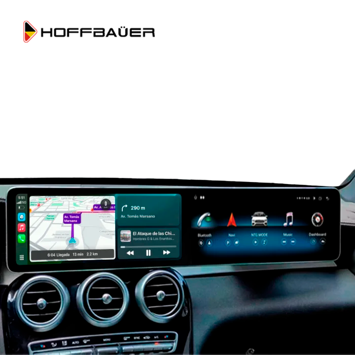 Mercedes Benz Clase C y GLC 2015-2020 Pantalla multimedia HoffBaüer Dual Apple CarPlay Android Auto Hoffmann & Baüer - Imagen 2