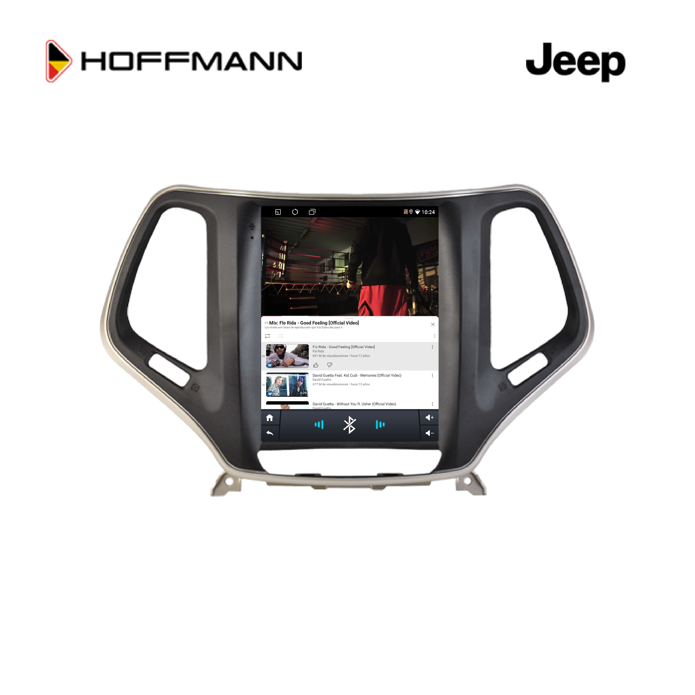 Jeep Cherokee Sport Latitude Longitude Altitude Trailhawk 2014 2023 Pantalla Vertical Tipo Tesla Hoffmann Infinity Gold CarPlay Android Auto