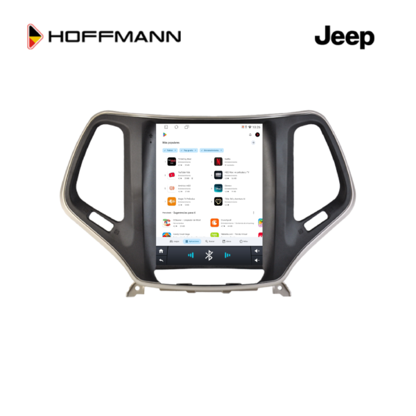 Jeep Cherokee Sport Latitude Longitude Altitude Trailhawk 2014 2023 Pantalla Vertical Tipo Tesla Hoffmann Infinity Gold CarPlay Android Auto