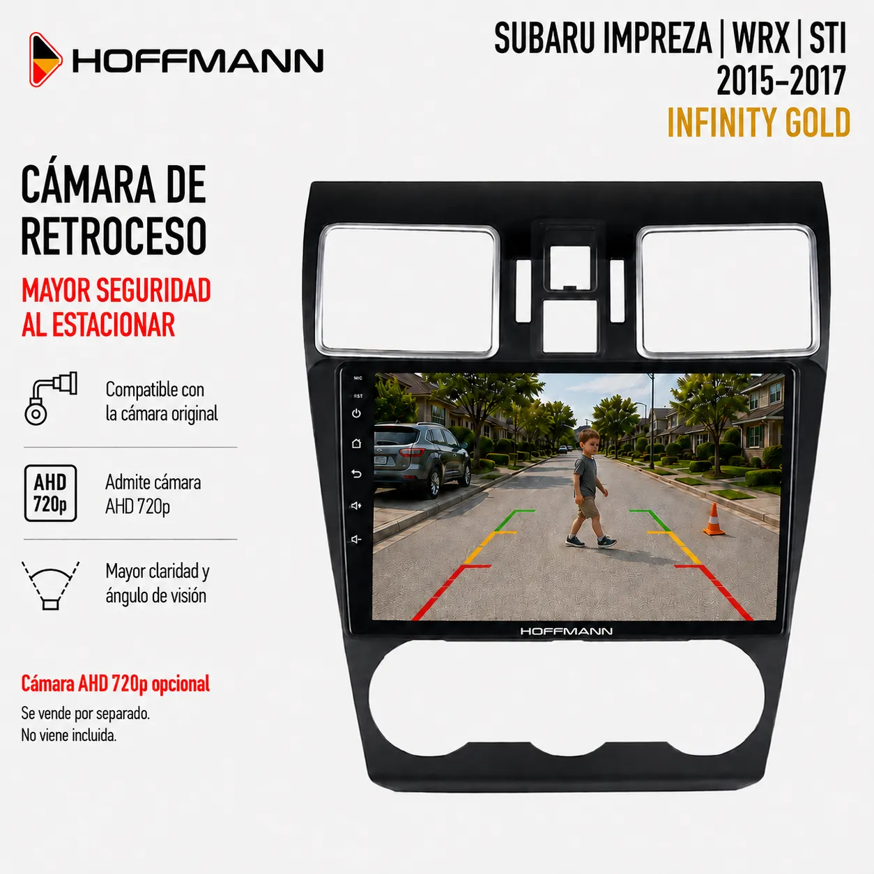 Subaru Impreza Forester | WRX | STI 2015 al 2017 Pantalla Hoffmann Infinity Gold Carplay & Android Auto - Imagen 3