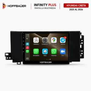 Hyundai Creta 2025 al 2026 Pantalla Hoffbaüer Infinity Plus CarPlay & Android Auto