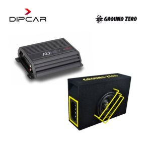 Kit Subwoofer Ground Zero GZRB 16SPL + Amplificador Aunex AC500.1D