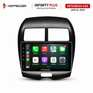 Mitsubishi ASX 2010 al 2024 Pantalla Hoffbaüer Infinity Plus CarPlay & Android Auto