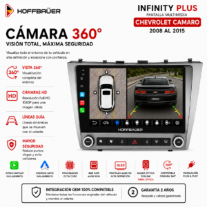 Chevrolet Camaro Groove 2008 al 2015 Pantalla Hoffbaüer Infinity Plus Carplay & Android Auto