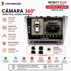 Chevrolet Camaro Groove 2008 al 2015 Pantalla Hoffbaüer Infinity Plus Carplay & Android Auto