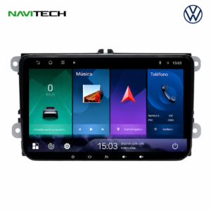 Pantalla NaviTech para Volkswagen Tiguan 2007-2016 con Apple CarPlay y Android Auto inalámbricos.
